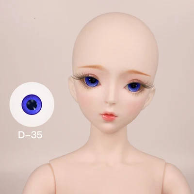 DBS 1/3 bjd кукла глазное яблоко 14 мм для 60 см bjd кукла, только глазное яблоко без куклы без головы - Цвет: D35