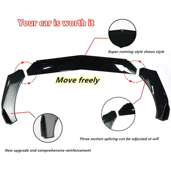 

Car modified universal front shovel three-stage retractable adjustable sports head shovel small surround front lip