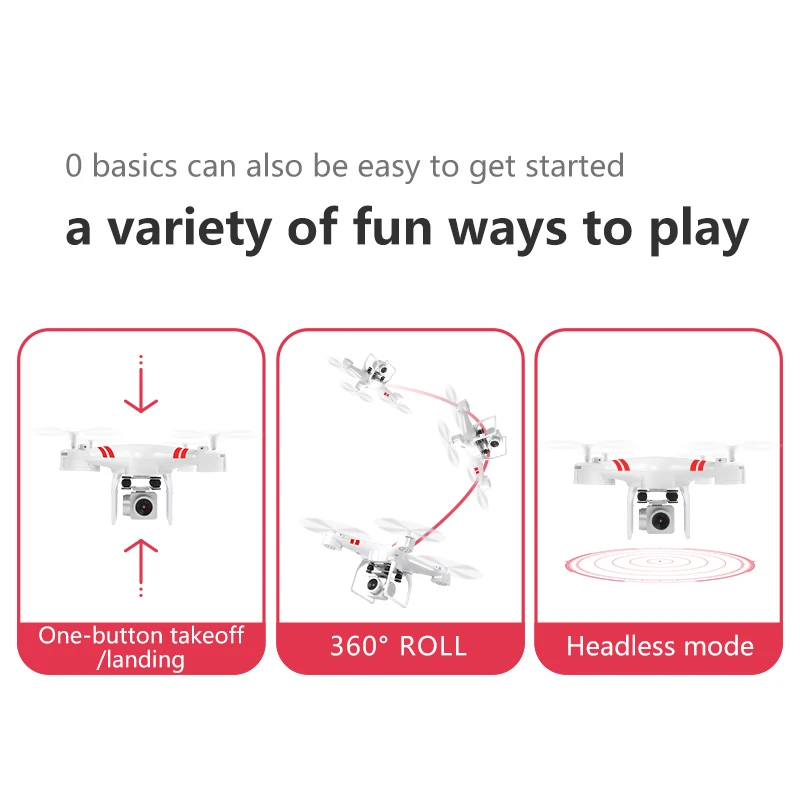 Drone 4k Quadcopter Dron Wide-Angle WIFI Real-Time Transmission Camera HD Wifi Fpv Air Pressure Fixed Rc Drones