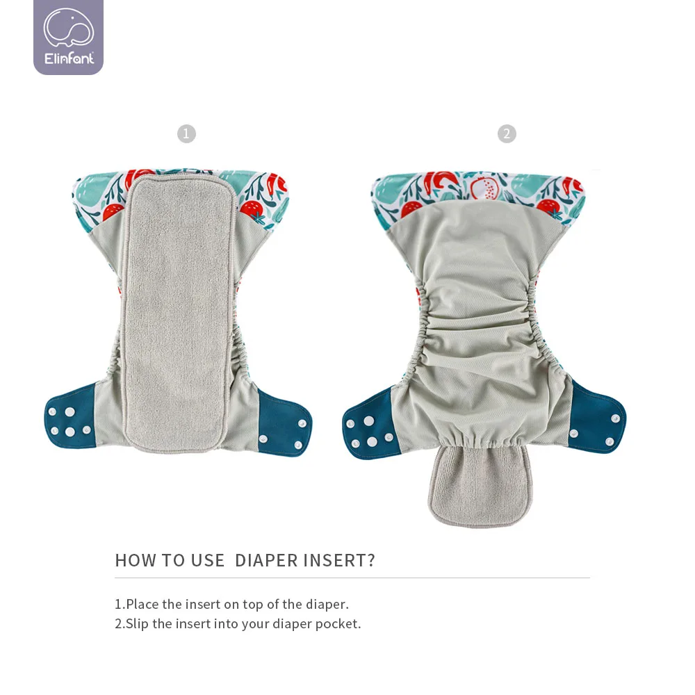 Elinfant Panties Baby Diapers Reusable Nappies 4 Pcs/Set New Fashion Style Mother Kids Waterproof  Pocket Diaper All In One Size