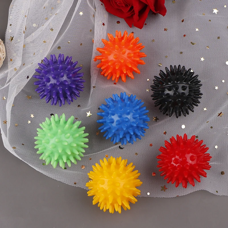 Full Body Spiky Massage Ball Hard Stress Ball 6cm For Fitness Sport Exercise Hedgehog Sensory Training Grip the massage ball fitness ball