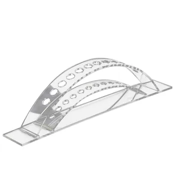 

12 Holes Clear Acrylic Curved Pencils Brushes Gel Pens Ballpoints Display Holder Stand Rack Organizer for School Home Office