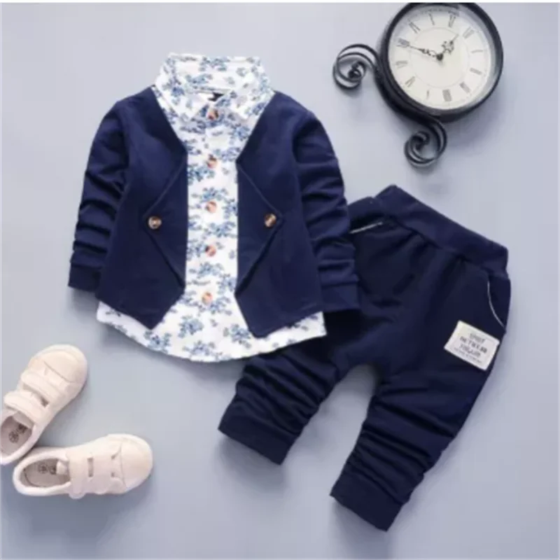 Baby Boys Clothes Sets Autumn Spring Infant Tracksuits Toddler Cotton denim set Outfits For Newborn Boys Clothes Suits children tracksuit baby outfits baby boy outfits kids jeans set