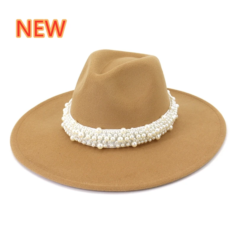 Fedora Hat 9.5CM big brim hat women's 