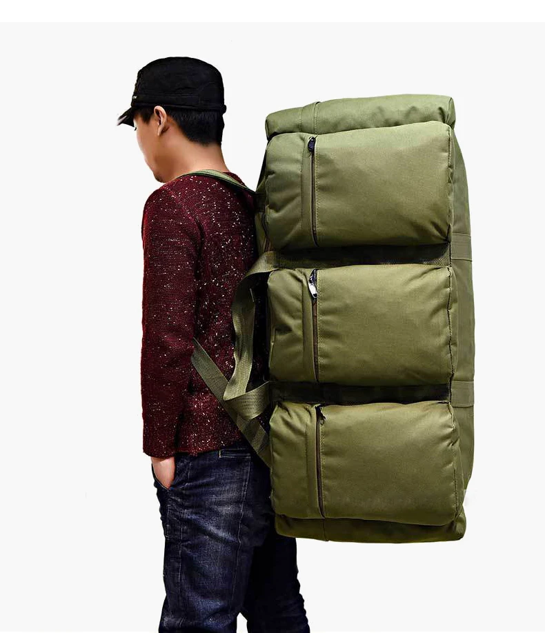 90Л большой емкости мужские дорожные сумки холщовый военный тактический рюкзак Водонепроницаемый походный альпинистский Кемпинг рюкзак сумки XA216K