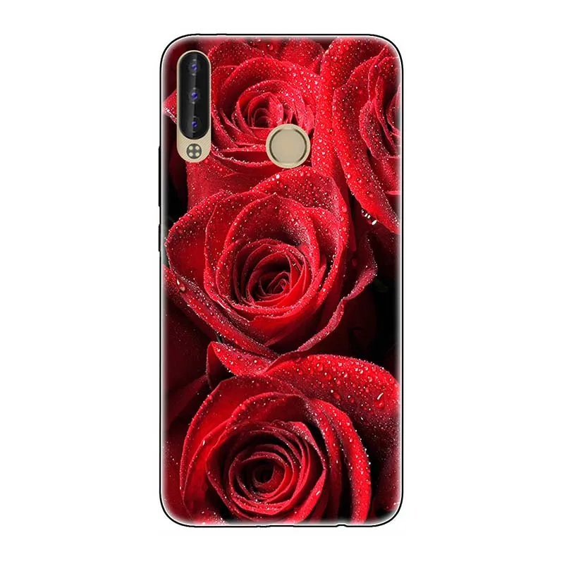 Чехол для Tecno Pouvoir3 LB7/Pouvoir 3 Plus LB8/Pouvoir3 Air LC6 с рисунком розы волка, чехол из ТПУ+ поликарбоната - Цвет: A07