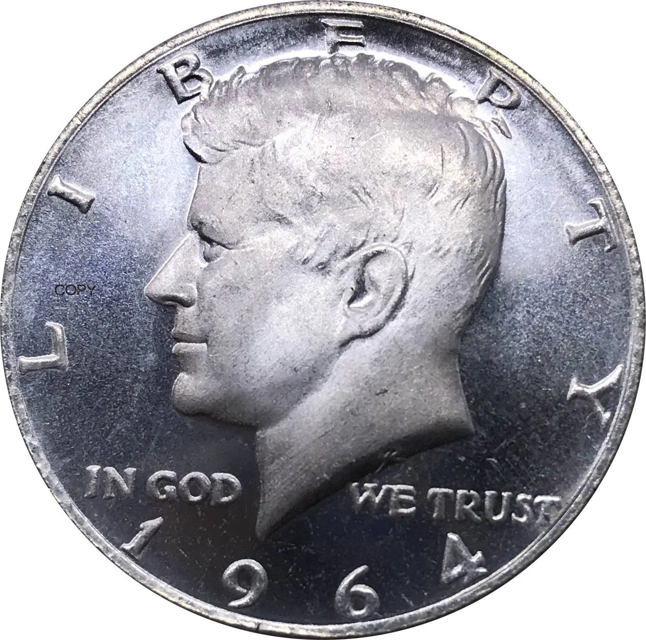 

Монета из США 1964, Посеребренная, сувенирная, коллекционная