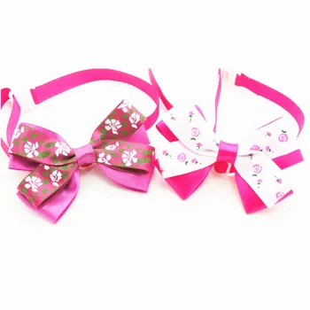 

50PC/Lot Flowers Pet Cat Dog Bow Ties Valentine Dog Ties Adjustable Bowties Dog Grooming Accessories