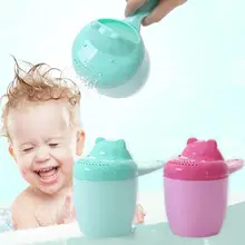 Безопасный душ ложка для воды легко захватывать Детский Стиль ребенок любит младенец дети мыть волосы чашки дети купания пляжная игрушка