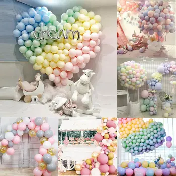 

100pcs 10 Inch Latex Macaroon Balloon Sweet Wedding Party Decoration Balloons