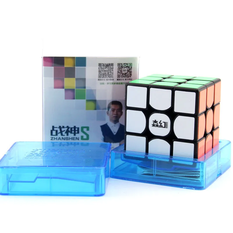 

Demon Sen Magic God of War's Three Layer Rubik's Cube Black And White with Pattern Game Smooth 3-Order Magic Cube Educational To