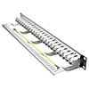 24 Ports 1U Patch Panel FTP LAN With CAT7 CAT6A CAT6 RJ45 Shielded Keystone Jack 19