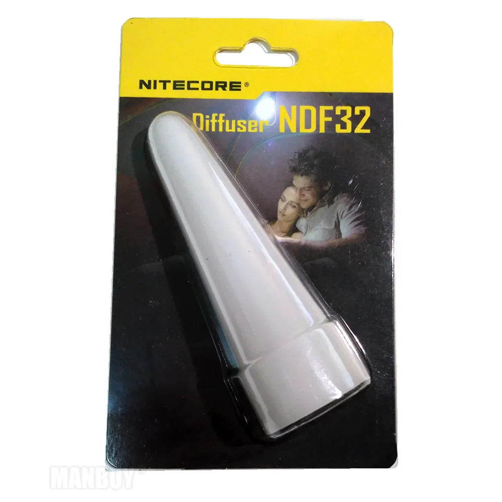 Оптовая продажа полупрозрачный белый диффузор NITECORE NDF32 мм конусная дорожная
