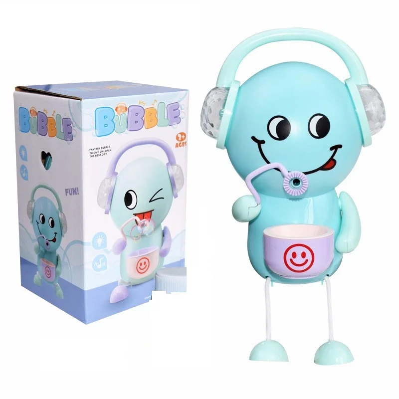 Bubble Machine Full Automatic Bubble With Light Blower Outdoor Portable Kid Toy Water Balloon Soap Bubble Toys For Children (5)