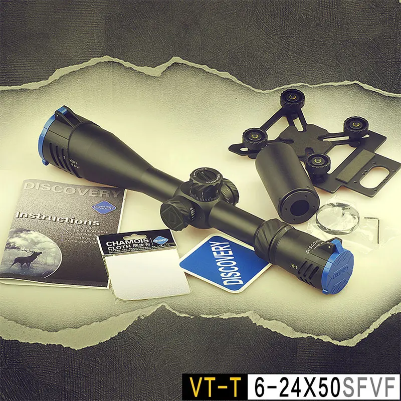 DISCOVERY VT-T 6-24X50SFVF FFP Hunting Rifle Scope Sight with phone mount 