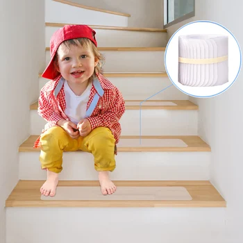 

15PCS Stairs Anti-Slip Stickers Friction Non-Slip Traction Tape Waterproof Oil Resistant Floor Safety Strong Tape For Stairs