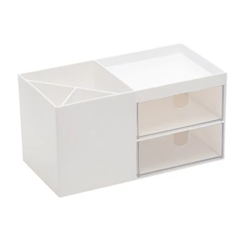 

Desk Organizer Cosmetic Storage Box Drawer Type ABS Crafts Home Office Bedroom Mini Stationery Tabletop Freestanding Dormitory