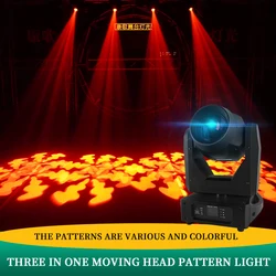 Lumière à tête mobile RGB 3 en 1 LED DMX512, éclairage de scène pour discothèque DJ Bar fête 