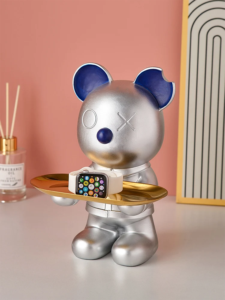 

Скандинавский медведь, скульптуры, украшения, аксессуары для мебели, гостиная, кабинет, офисный стол, поднос для хранения