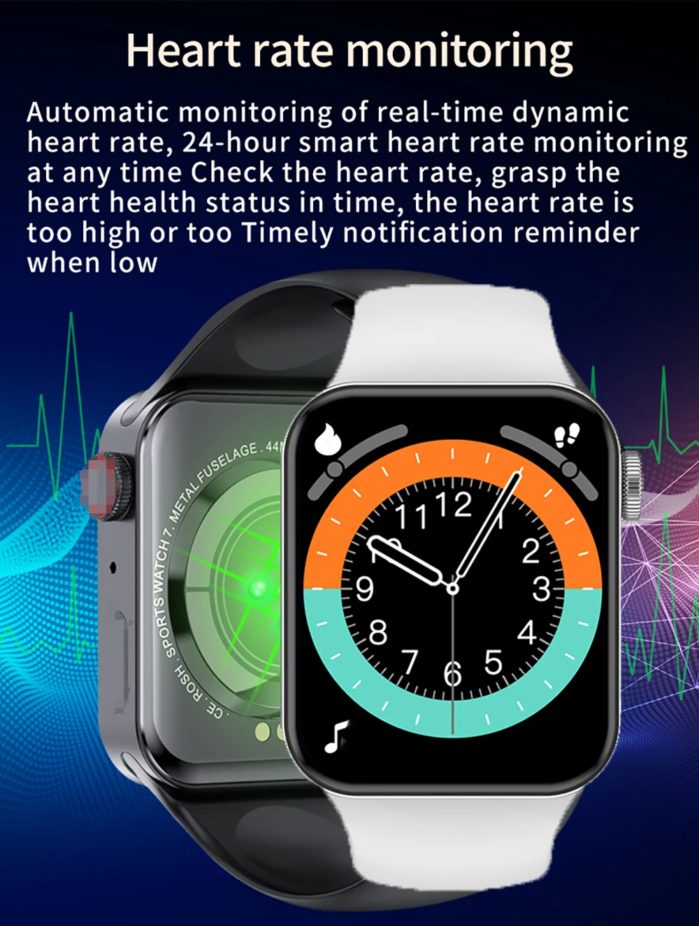 IWO T100 Plus Smart Watch Series 7 Heart Rate Monitor 2021 Smartwatch Men Women Fitness Tracker Bracelet For Android IOS Iphone