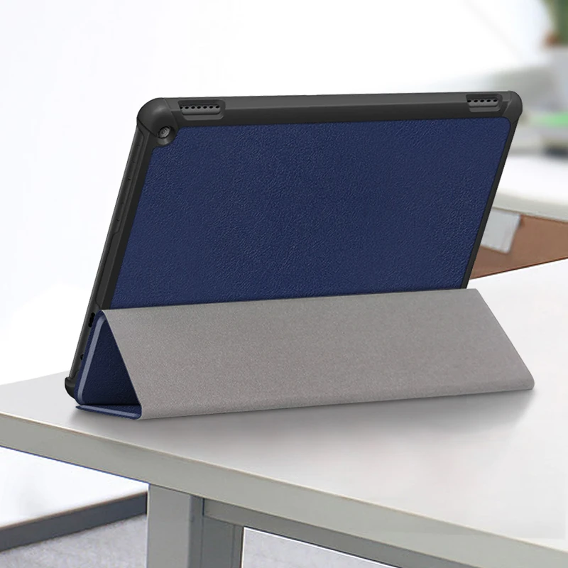 Premium Smart Case for 10.1'' Tablet - PU Leather Tri-fold Stand Cover