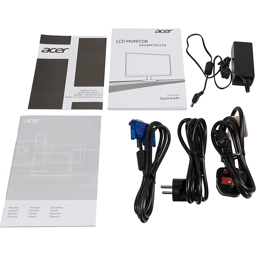 Монитор Acer 23.8" SA240YAbi черный IPS LED 16:9 HDMI Mat 1000:1 250cd