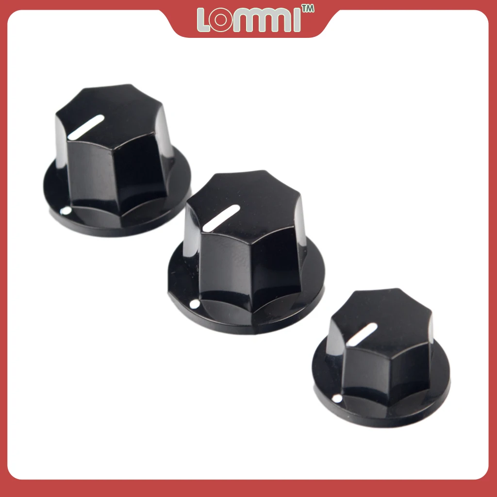

Рукоятка LOMMI 3 шт., Черная "верхняя крышка", эффект винтовой гитары, Φ 1/4 вал для усилителя, регулятор громкости усилителя