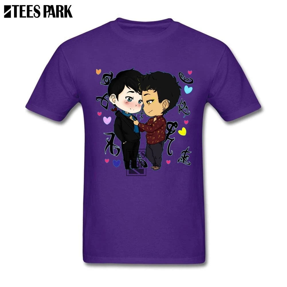 Funky Alec Lightwood shadowhunter Новинка футболки мужские тонкие футболки спортивные Новая модная крутая футболка для мальчиков-подростков - Цвет: Фиолетовый