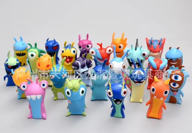 50pcs/lot Cartoon Anime Toys 5cm Slugterra PVC Model Toys Dolls Child Toy Collection Home Decoration 3