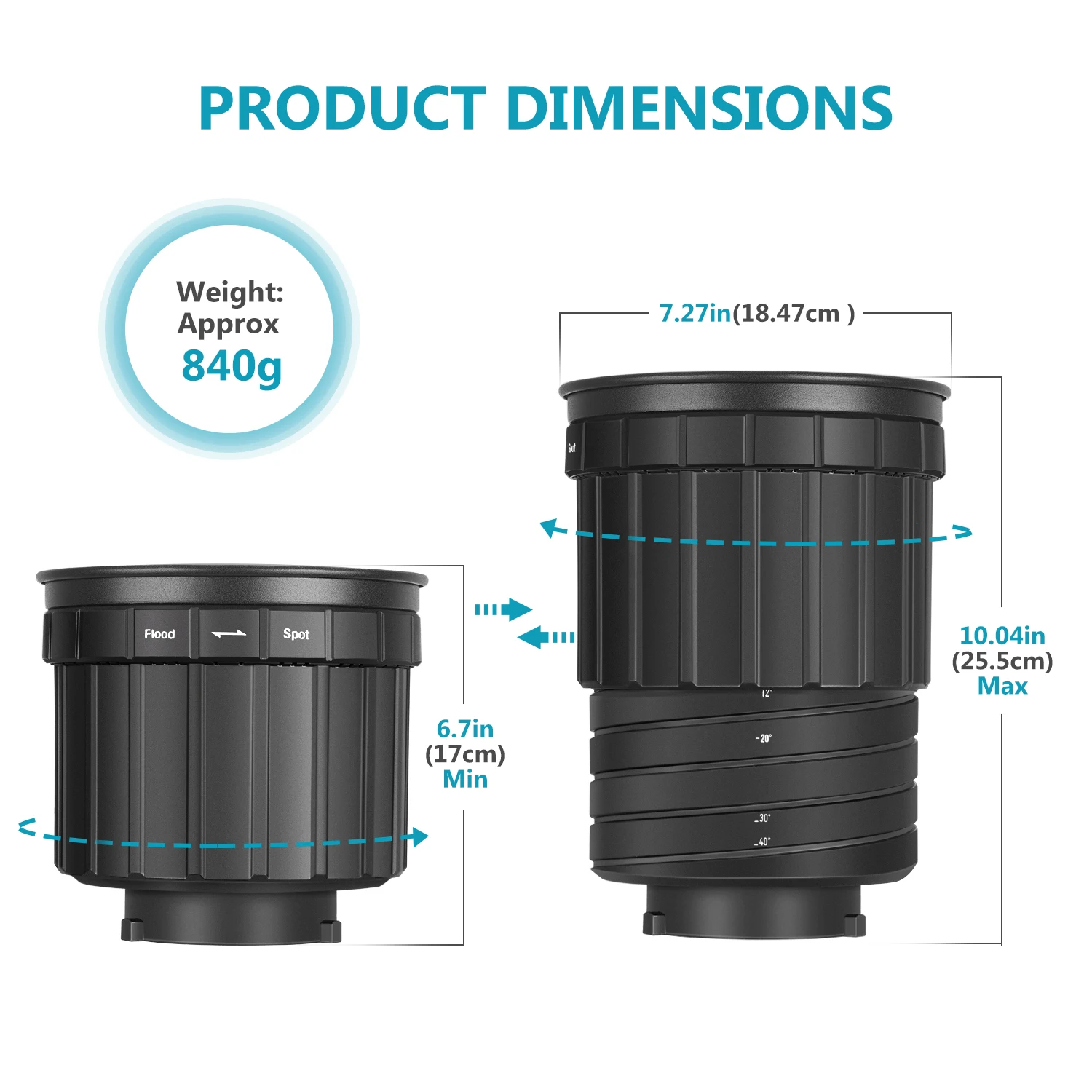 Neewer Fresnel 2X Крепление объектива для SL60W SLB60W светодиодный светильник с непрерывным
