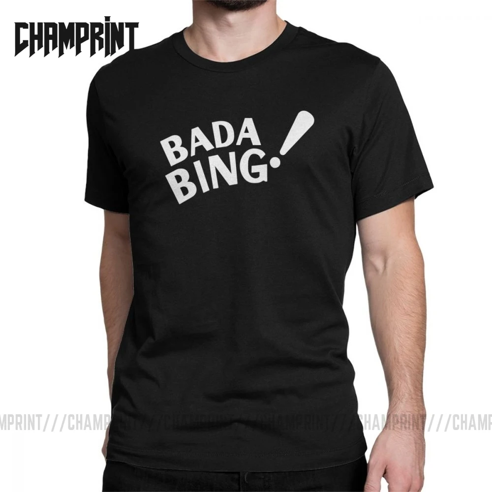 Мужская футболка с коротким рукавом Bada Bing Sopranos Винтажная из 100% хлопка футболки