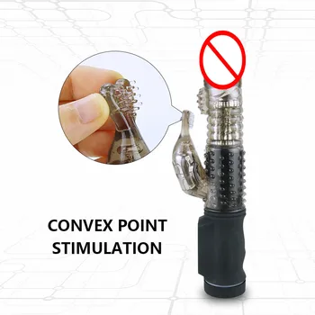 Dildo Rabbit Vibrator for Women 360 Telescopic Clitoris Stimulator Adults Sex Toy for Women Masturbator Female Massager Sex Shop 4