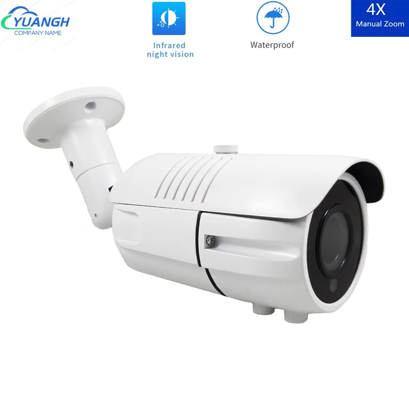 Security Camera 5MP AHD Bullet 2.8-12mm Lens Manual Zoom OSD Menu IR Night Vision Waterproof Video Camera Outdoor