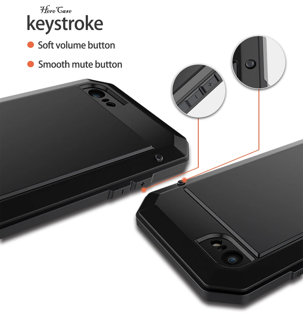 Heavy Duty Protection Doom Armor Metal Aluminum Phone Case for iPhone 13 12 11 8 7 6s Plus X XR Shockproof Dustproof Cover