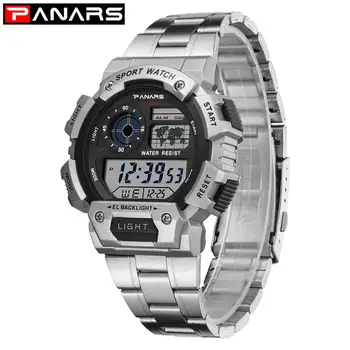

PANARS Military Sports Watches Waterproof Mens Watches Top Brand Luxury Clock Electronic LED Digital Watch Men Relogio Masculino
