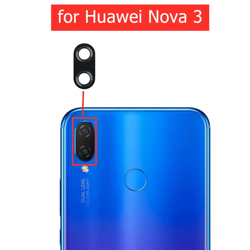 Стекло для задней камеры Huawei Nova 3 2 шт. стекло с клеем 3m запасные части | Мобильные