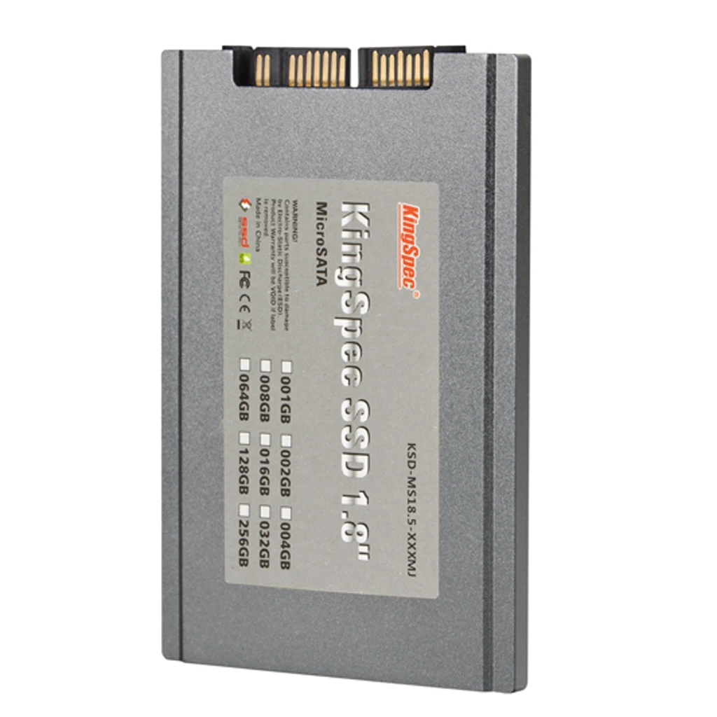 KingSpec KSD-MS18.5-008MJ 1.8 inch Micro-SATA 8GB Solid State Drive MLC SSD