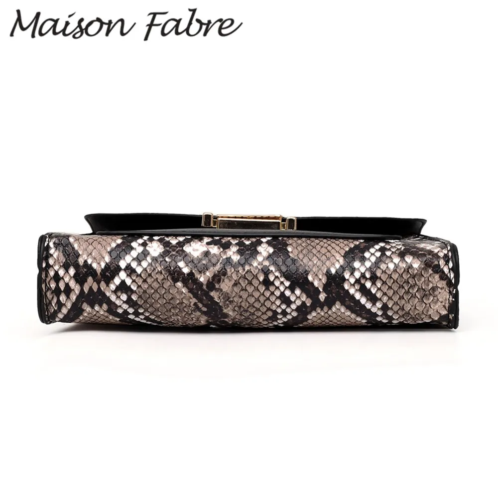Сумка через плечо Maison Fabre женская кожаная модная винтажная сумочка на цепочке со
