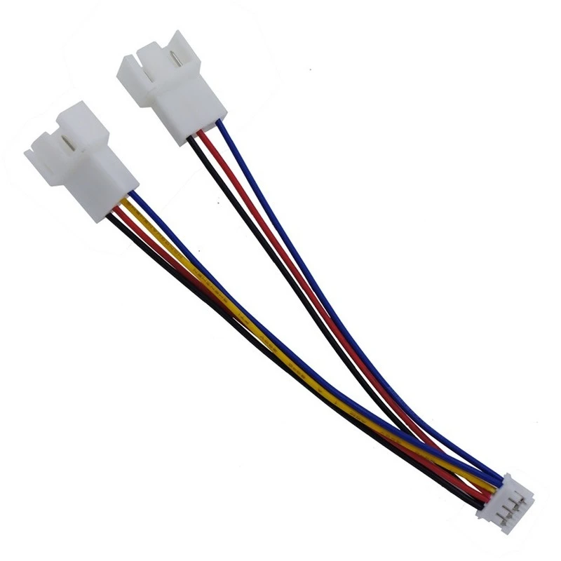 5pcs Lot Graphics Card Fan Adapter Cable Extension 1 To 2 Graphics Card Fan 4 Pin Pwm Temperature Control Adapter 4pin 3pin Transmission Cables Aliexpress
