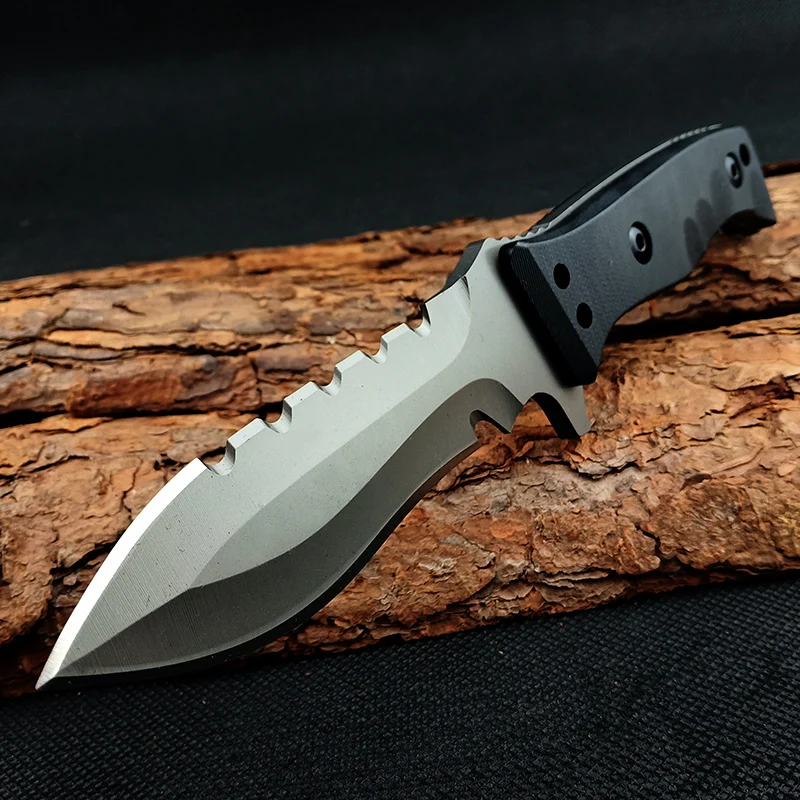 

High quality Fixed Blade Tactical Knife D2 Blade Camping Hunting Survival Straight Knives Outdoor Hiking Rescue EDC Multi Tools