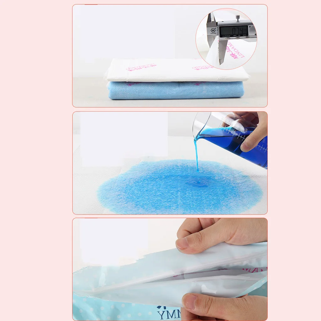 4pcs Pads Adult Urinary Incontinence Disposable Bed Pee Underpads 60x90cm