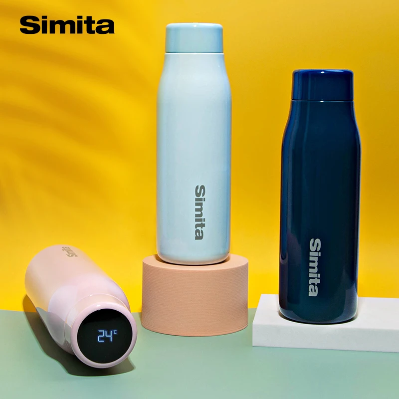 Simita Smart Temperature Display Vacuum FlaskCoffee Thermos Bottle304 Stainless SteelThermos For TeaBPA Free500ML