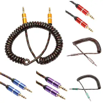 

3.5mm Stereo Audio Music AUX Auxiliary Cable For PC iPod MP3 Car Mobile Phone AUX Cable Braided Fabric