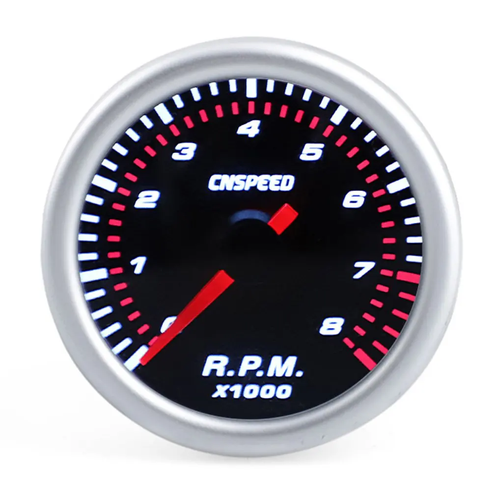 CNSPEED 52mm Electrical Car Engine Speed Pointer Tachometer Tacho Gauge Meter Tester 0~8000 RPM Counter for 4/6/8 Cylinder | Автомобили и