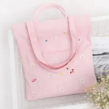 Супермаркет хозяйственные сумки хлопок холст вышивка складной многоразовые продуктовые Горячие хозяйственные сумки жизнь предметы первой необходимости