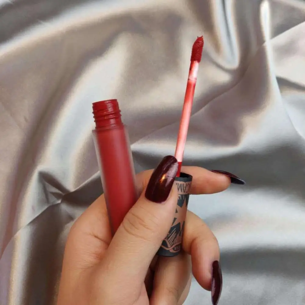 GUICAMI matte lip gloss sexy red rose pumpkin lip cream long lasting waterproof liquid lipstick tattoo AC203