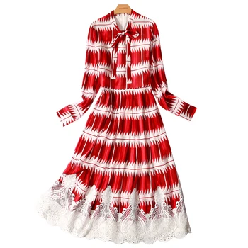 

Boollili Fashion Chiffon Dress Women Spring Summer Printed Long Sleeve Dress Elegant Ladies Dresses 2020 Party Vestido