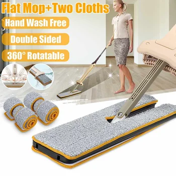 

Double-sided Telescopic Mop+2/4PCS Lazy Flat Mop Flat Mops Wood Floor Mops Dust Push Mops Home Cleaning Tools