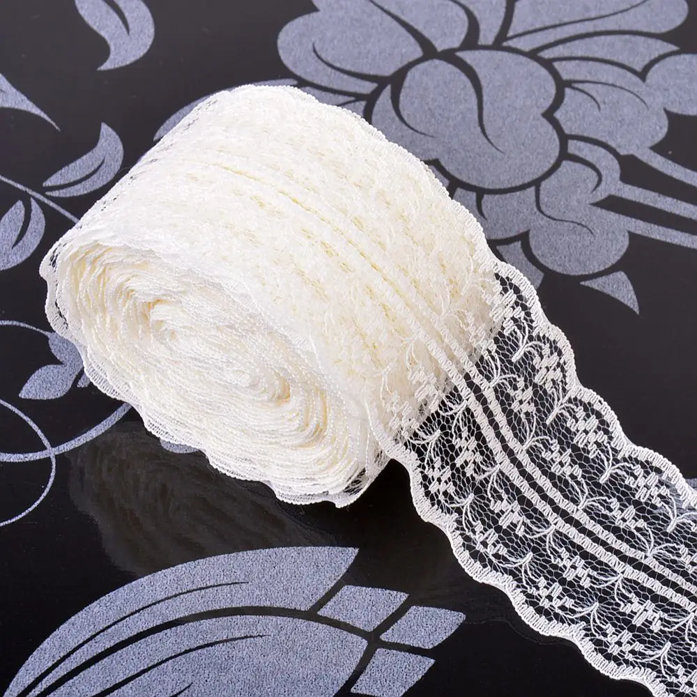 21 цвет 10 м(45 мм) кружевная лента двойная ручная вышивка Сетка кружевная отделка ткань лента DIY швейная юбка аксессуары