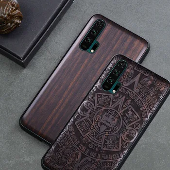 

Boogic Original For Huawei Honor 20 Case Honor 20 Pro Black Ebony Wood Cover For Huawei Honor 20 Honor20 Pro Protective Case